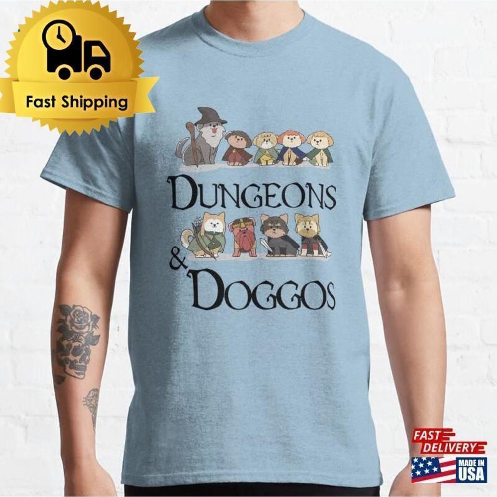 Dungeons & Doggos Retro RPG Fan Classic T-Shirt